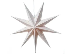 Marelida Papierstern Sara Weihnachtsstern Faltstern Leuchtstern D  69cm Inkl Kabel Weiß