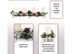 MCW Adventsgesteck M12 mit Kerzen