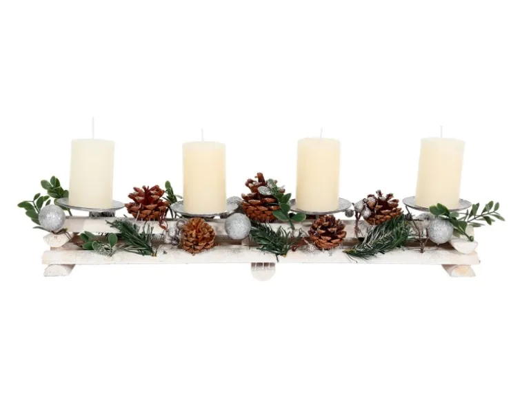 MCW Adventsgesteck M12 mit Kerzen