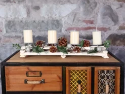 MCW Adventsgesteck M12 mit Kerzen