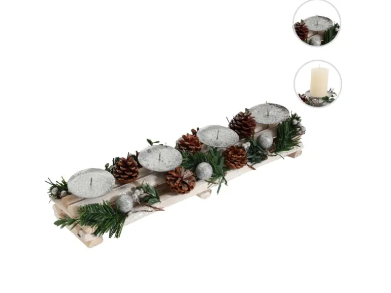 MCW Adventsgesteck M12 ohne Kerzen