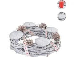 MCW Adventskranz Holz Ø 30cm ohne Kerzen