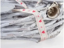 MCW Adventskranz Holz Ø 30cm mit Kerzen Rot