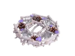 MCW Adventskranz Rund mit Teelichthaltern