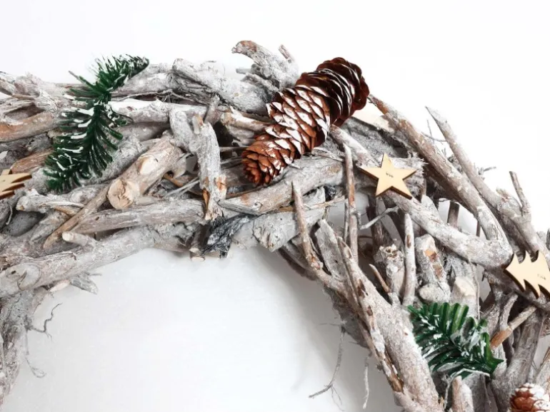 MCW Adventskranz XXL Rund ohne Kerzen Und Halterungen