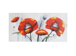 MCW Ölgemälde Roter Mohn Handgemalt