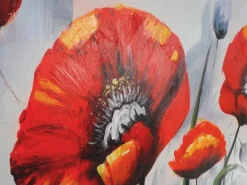 MCW Ölgemälde Roter Mohn Handgemalt