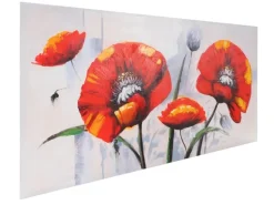 MCW Ölgemälde Roter Mohn Handgemalt