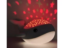 MegaLight LED-Nachtlicht Willy Whale mit Sternprojektor und Akku