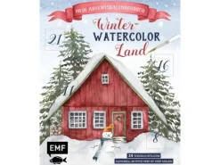 Mein Adventskalender-Buch: Winter-Watercolor-Land