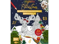 Mein Adventskalender-Buch zum Ausmalen: Colorful Christmas