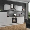 Menke Küchenzeile White Classic 270 cm Weiß-Marmor-Optik