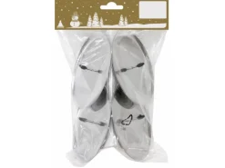 Metall-Kerzenhalter Rund Ø 10 cm Silber 4 Stück