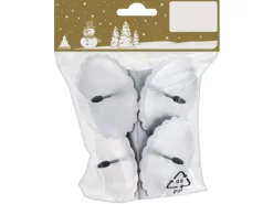 Metall-Kerzenhalter Rund Silber 6 cm 4 Stück