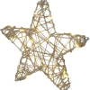 Metall-Stern 20 cm Champagnerfarben