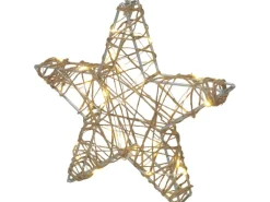 Metall-Stern 20 cm Champagnerfarben