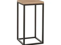 Mica Decorations Beistelltisch Oskar Holz & Metall 62 cm x 30 cm x 30 cm Schwarz