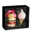Mica Decorations Dekoration Ornament Macaron Eis Rot 2 Stück