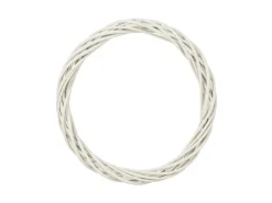 Mica Decorations Kranz Weide 4 cm x Ø 35 cm Weiß
