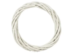 Mica Decorations Kranz Weide 4 cm x Ø 20 cm Weiß