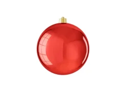 Mica Decorations Kugel Bruchfest Ø 20 cm Rot Glänzend