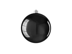 Mica Decorations Kugel Bruchfest Ø 20 cm Schwarz Glänzend