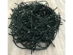 Mojawo 240er Lichterkette LEDs Innen und Außen Warmweiß Kabel Dunkelgrün