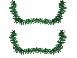 Mojawo 2er Set Tannengirlande Künstlich  270 cm Weihnachtsdeko für Innen und Außen Kunststoffgirlande