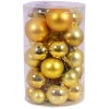 Mojawo 30tlg Christbaumkugeln Weihnachtskugeln Schmuckkugeln Baumschmuck Gold 4 5 6 7cm