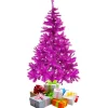 Mojawo Weihnachtsbaum Künstlicher Tannenbaum Lila Pink 180 cm Christbaum inkl Ständer