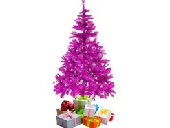 Mojawo Weihnachtsbaum Künstlicher Tannenbaum Lila Pink 180 cm Christbaum inkl Ständer