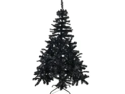 Mojawo Weihnachtsbaum Künstlicher Tannenbaum Christbaum 150 cm Schwarz inkl Ständer
