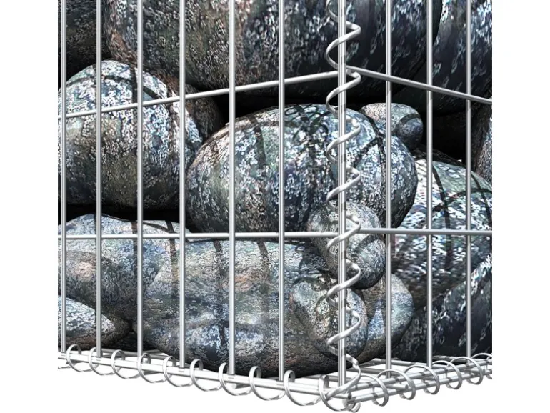 Niederberg Metall Gabione 100 x 30 x 30 cm - Maschenweite 5 x 10 cm