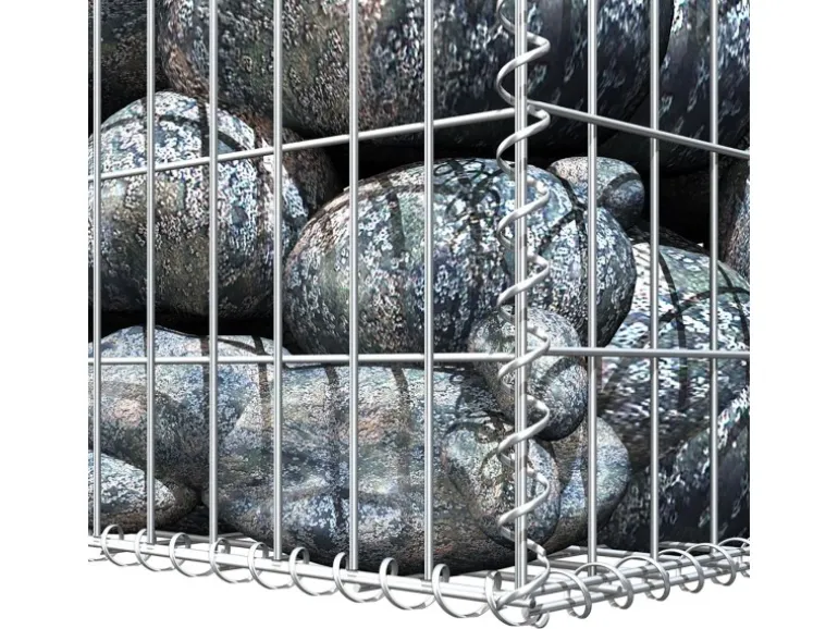 Niederberg Metall Gabione 100 x 30 x 30 cm - Maschenweite 5 x 10 cm