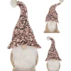 Niedliche Weihnachtsfigur "Wichtel" auf Holzfuß 32 cm Rosa