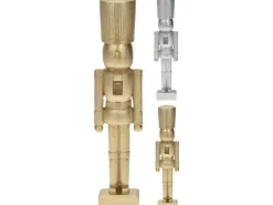 Nussknacker Figur 24 cm groß in Gold oder Silber