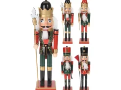 Nussknacker Holz 38 cm 4fach-sortiert