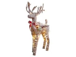 Näve LED Weihnachtsdeko Rentier Natur