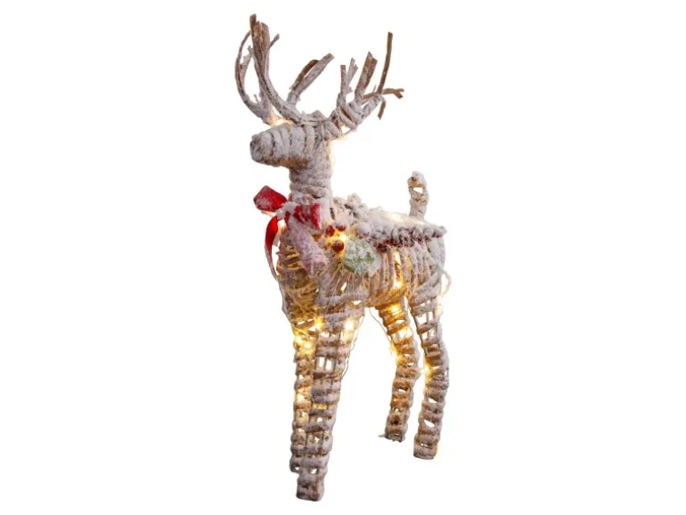 Näve LED Weihnachtsdeko Rentier Natur