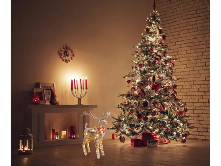 Näve LED Weihnachtsdeko Rentier Natur
