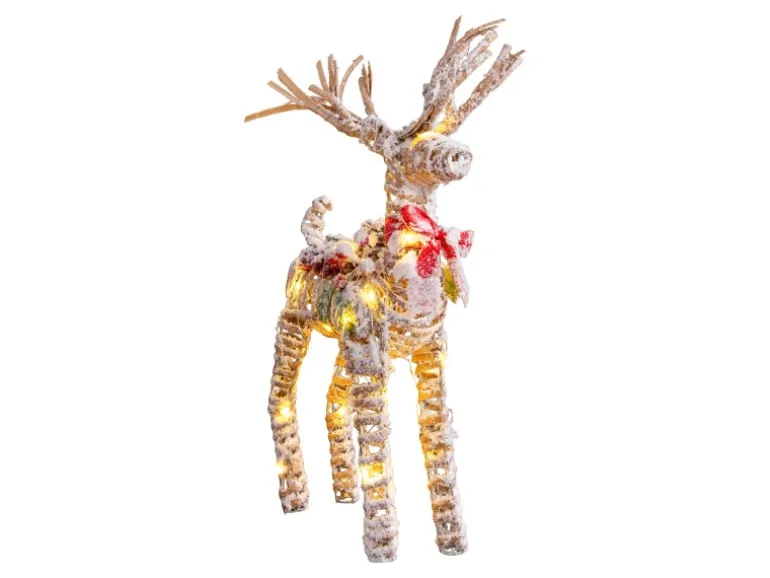 Näve LED Weihnachtsdeko Rentier Natur