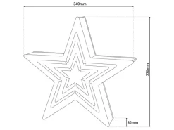 Näve LED Weihnachtsdeko Stern 33 cm