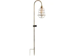 Näve LED-Deko-Solar-Erdspieß Gitti Alt-Messing 76,5 cm x 16 cm x 10,5 cm 2er-Set