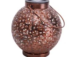 Näve LED-Deko-Solarleuchte Bronze 2er-Set 18 cm