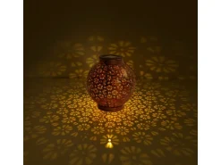 Näve LED-Deko-Solarleuchte Bronze 2er-Set 18 cm