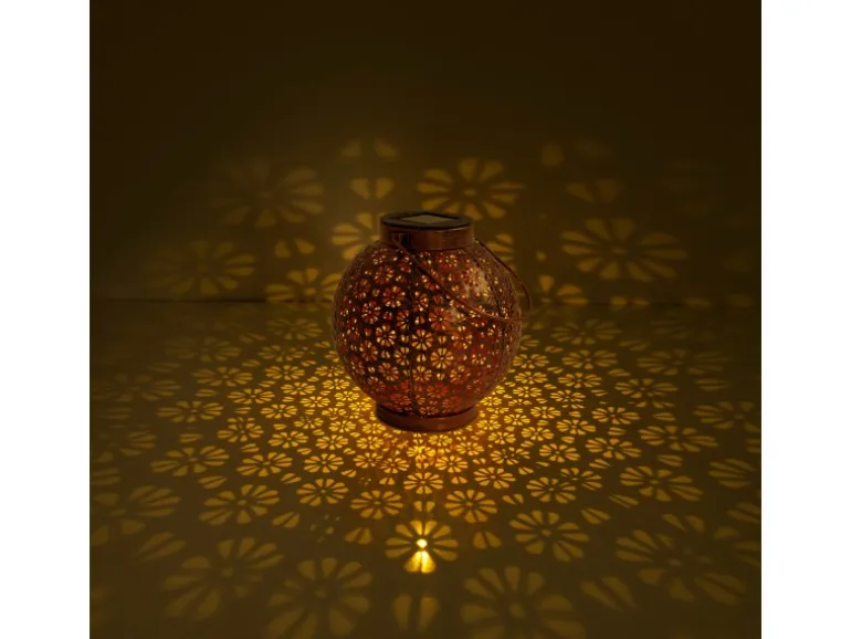 Näve LED-Deko-Solarleuchte Bronze 2er-Set 18 cm