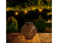 Näve LED-Deko-Solarleuchte Bronze 2er-Set 18 cm