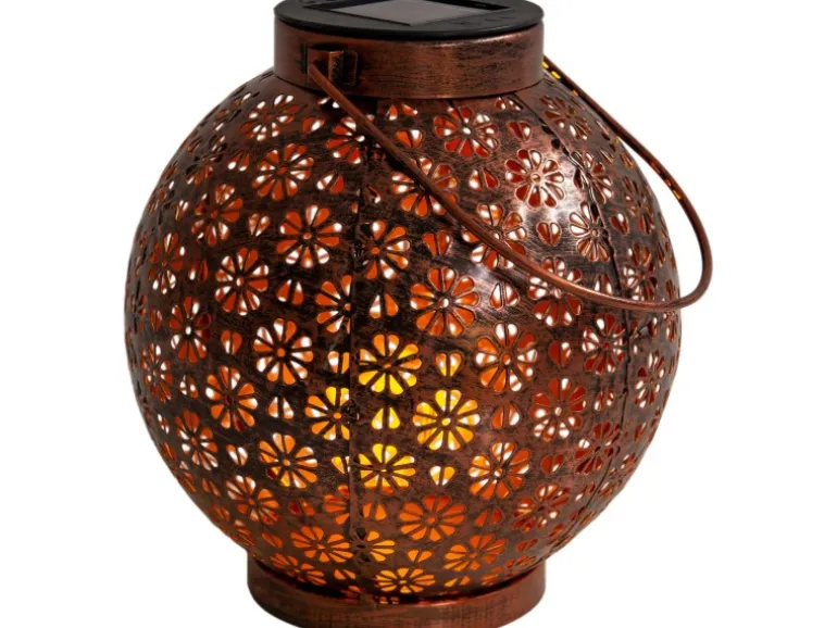 Näve LED-Deko-Solarleuchte Bronze 2er-Set 18 cm