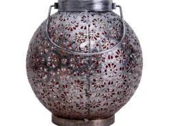 Näve LED-Deko-Solarleuchte Silber 2er-Set 18 cm