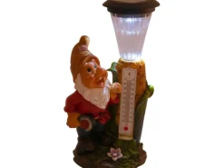 Näve LED-Deko-Solarleuchte Zwerg mit Thermostat 26 cm